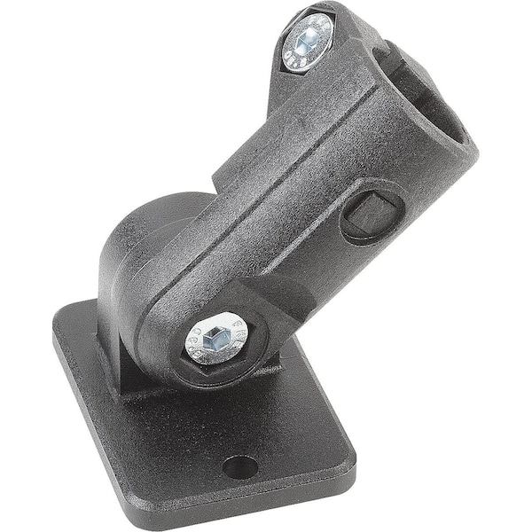 Tube Clamp W. Swivel Foot G=75 Thermoplastic, For Rnd. Tubes, Comp:Steel, A=30